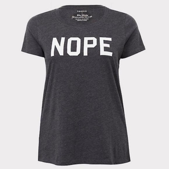 🔴Plus size 5, NWT Torrid Shir charcoal color 52% Cotton, 48% Poly - Picture 2 of 6